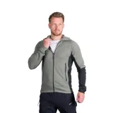 Pánská turistická mikina se zipem NORTHFINDER EGON 807lightgreenblack · záber 1