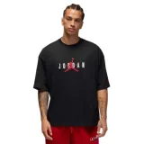 Pánske tričko s krátkym rukávom NIKE M J BRK JD AIR WM OVSZ CRW BLACK GYM RED · záber 1