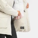 QUECHUA Dámska nepremokavá turistická parka NH900 béžová XS · záber 2