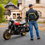 Letná moto bunda W-TEC Timuco Farba čierna-fluo, · záber 5