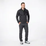 Férfi bélelt túrázó pulóver cipzárral NORTHFINDER JULISTE-270blackblack · záber 2