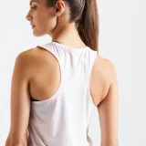 DOMYOS Dámske tielko 520 na fitness ružové S · záber 2