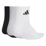 Ponožky ADIDAS 3PACK-T ESS ANK 3P MGREYH WHITE BLACK · záber 2