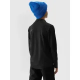 Chlapecká lyžařská mikina s 1 2 zipem 4F JUNIOR BRUSHED UNDERWEAR-JAW23UBRUM045-20S-DEEP BLACK · záber 3
