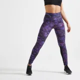 DOMYOS Dámske legíny 500 na fitness s potlačou S (W28 L29) · záber 1