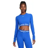 Dámské tréninkové tričko s dlouhým rukávem NIKE PRO PRO DF 365 CROP LS-405-Blue · záber 1