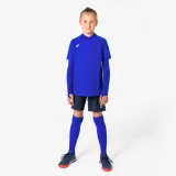 KIPSTA Detské futbalové tričko Keepdry 500 s dlhými rukávmi modré 14-15 r (161-172 cm) · záber 2