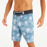 DECATHLON Pánske dlhé boardové šortky 900 Morpho Yingyang modré S · záber 1