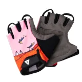 Dievčenské cyklistické rukavice RASCAL Kids Bike Gloves, pink · záber 1