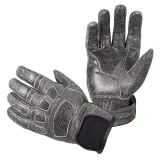 Kožené moto rukavice W-TEC Whacker Farba šedá, · záber 1