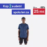 KIPRUN Pánske bežecké tričko Run 500 priedušné modro-čierne L · záber 1