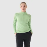 Dámska rýchloschnúca tréningová slim mikina - zelená · záber 1