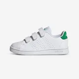 ADIDAS Detské tenisky Adidas Advantage na suchý zips od 28 do 34 bielo-zelené 28 · záber 1