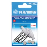 FLASHMER Mini valčeky antikorové 20 mm 3 ks na morský rybolov . · záber 2