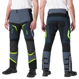 Moto nohavice W-TEC Modock Farba čierno-modro-fluo žltá, · záber 5