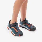 QUECHUA Detské turistické sandále MH900 suchý zips 28 - 39 modré 32-33 · záber 2