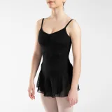 DOMYOS Dievčenská baletná tunika 500 čierna 5-6 r (113-122 cm) · záber 2