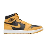 Pánská vycházková obuv NIKE Air Jordan 1 High Golf pollen black white · záber 1