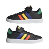 Chlapecká rekreační obuv ADIDAS Grand Court 2.0 K core black lucid blue court green · záber 2