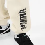 PUMA Detské joggingové nohavice PUMA béžové s nápisom 5-6 r (116 cm) · záber 2