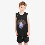 KIPSTA Detské basketbalové tielko Fast 500 čierne 10-11 r (141-150 cm) · záber 1