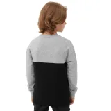 Chlapecká mikina 4F JUNIOR SWEATSHIRT-JAW23TSWSM630-27M-COLD LIGHT GREY MELANGE · záber 3