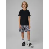 Chlapčenské tréningové tričko s krátkym rukávom 4F JUNIOR TSHIRT FNK M1966-20S-DEEP BLACK · záber 5