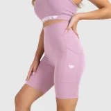 Dámske kraťasky Iron Aesthetics Pocket, lilac · záber 1
