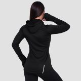 GymBeam Pulse 1/2 Zip női futófelső Black - Méret: S | Szín: Fekete | Tömeg: 0,24 g | Csomag: 45 · záber 2