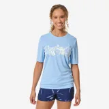DECATHLON Dámske tričko Malou Aloha na surf s UV ochranou modré XL · záber 1