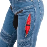 Dámske moto jeansy W-TEC Dynetis Lady Farba modrá, · záber 2