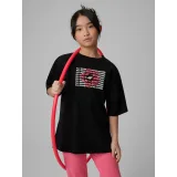 Dievčenské tričko s krátkym rukávom 4F JUNIOR TSHIRT F3302-20S-DEEP BLACK · záber 2
