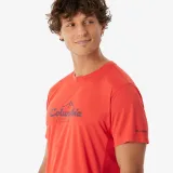 COLUMBIA COLUMBIA Zero Rules Light pánske turistické tričko červené M · záber 2