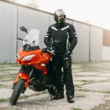 Moto rukavice W-TEC Radoon Farba čierno-biela, · záber 5