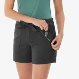 QUECHUA Dámske turistické šortky so 6 vreckami NH500 sivé 2XL · záber 2