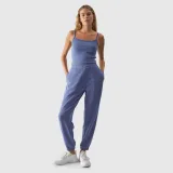 Dámský hladký crop-top slim s modálem - tmavě modrý · záber 2
