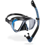 Potápěčský snorklovací set CRESSI BIG EYES EVOLUTION+ALPHA UD COMBO BLACK BLUE · záber 1