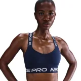 Dámska tréningová športová podprsenka NIKE PRO W NP BRA TT MIDNIGHT NAVY MIDNIGHTNAVY WHITE · záber 1