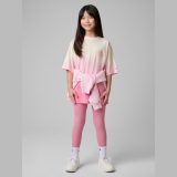 T-shirt loose s potlačou dievčenský - ružový · záber 1