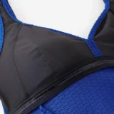 DECATHLON Dámske jednodielne gaufrované plavky Rosy modré M · záber 2