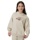 Dievčenská mikina s kapucňou 4F JUNIOR SWEATSHIRT F2270-83S-BEIGE · záber 1