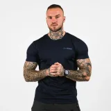 GymBeam Tričko TRN Navy - Velikost: S | Barva: modrá | Hmotnost: 0,13 kg | Balení: 10 · záber 9