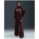 Dámske tepláky NIKE W NSW PHNX FLC LOGO WIDE LEG BURGUNDY CRUSH · záber 3