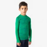 KIPSTA Detské futbalové tričko Keepdry 500 s dlhými rukávmi zelené 14-15 r (161-172 cm) · záber 1