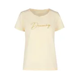 Dámske tričko s krátkym rukávom VOLCANO T-DECORE-CREAM · záber 5