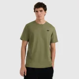 Pánské regular hladké tričko - khaki · záber 1