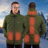 Pánska vyhrievaná bunda W-TEC HEATborg - Veľkosť: XXL | Farba: Olivová · záber 1
