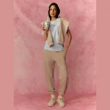 T-shirt relaxed s potiskem dámský - modrý · záber 2