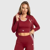Dámska športová bunda na zips Iron Aesthetics Define, bordová · záber 3