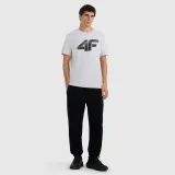 T-shirt regular s potiskem pánský - šedé · záber 2